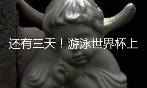 还有三天!游泳世界杯上海站启幕在即 中国太保携手中国游泳队共赴新征程